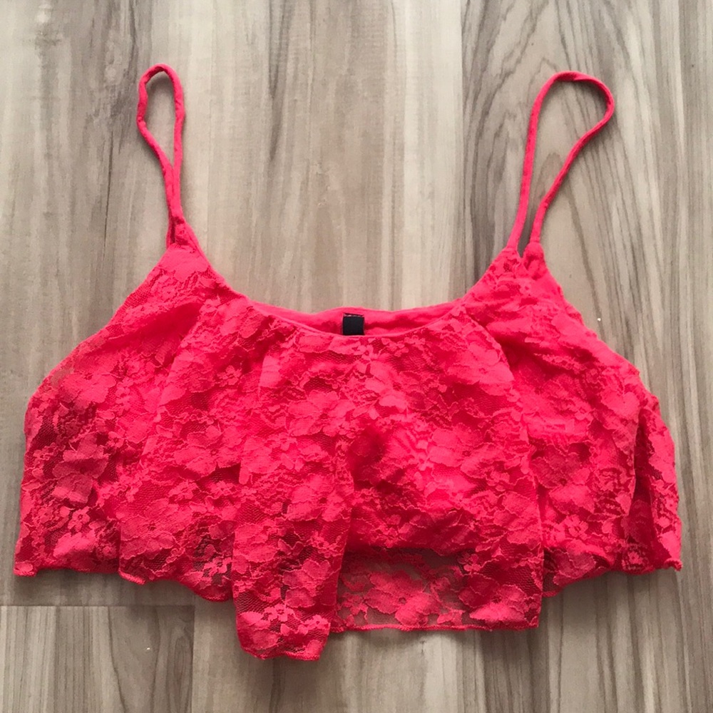Lace crop top